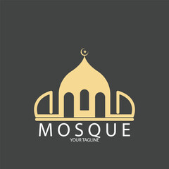 mosque icon vector illustration template design