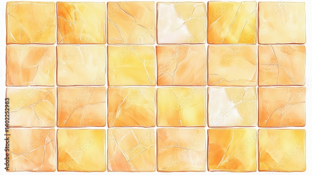 Canvas Prints textured yellow tile pattern for background or interior design