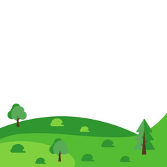 Green Field Illustration
