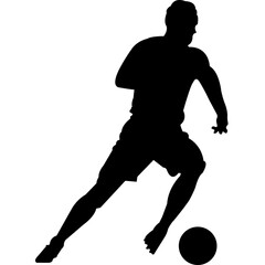 Soccer Player Silhouette