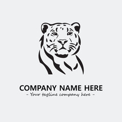 Phanter illustration black and white for logo company vector image
