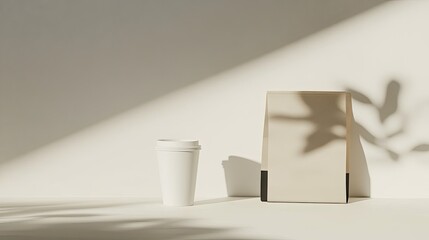 photo of Simple cups and paper bags show concern for the environment.