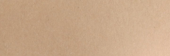Background of brown kraft paper or cardboard texture. Abstract pattern of beige rough carton. Close up brown paper texture and background with copy space