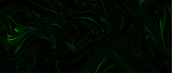 Abstract texture of mix color and black marble pattern modern style Liquid background. Glossy liquid acrylic paint green and black texture background design. Liquid marbling paint background