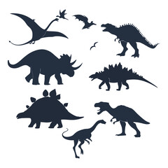 set of dinosaurs