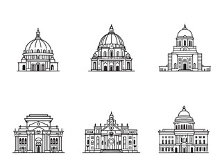 Obraz premium Palacio de Bellas Artes Line Art