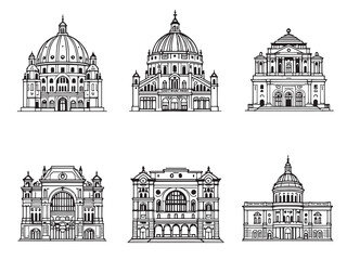 Obraz premium Palacio de Bellas Artes Minimalist Illustration