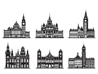 Fototapeta premium Parliament Hill Architectural Sketch