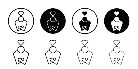 Your self care icon Flat art illustration in outline