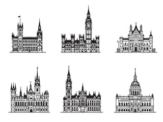 Fototapeta premium Parliament Hill Sketch Design