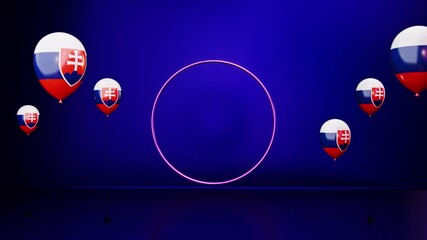 Slovakia Country Balloons and Product Stage