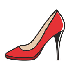 image of stiletto heels silhouette.