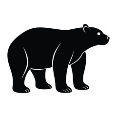 polar bear silhouette.