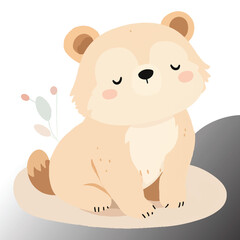 teddy bear silhouettes with a gift