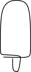 Continuous Ice Cream Line Art