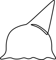Continuous Ice Cream Line Art