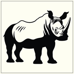 Fototapeta premium Silhouette of Endangered, Rare Species