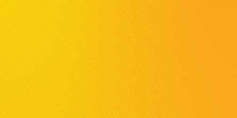 Background halftone circle vector. Orange dots on yellow background. Halftone Effect. comic book retro style