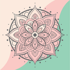 Mandala Pattern Stencil doodles sketch