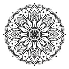Mandala Pattern Stencil doodles sketch