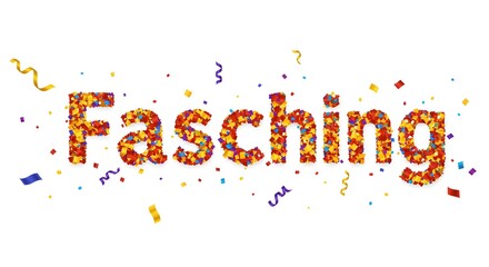 Colorful Confetti Celebration Background with Festive Streamers