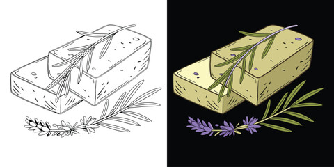 Natural Handmade Herbal Soap, Beauty and Healthy product.