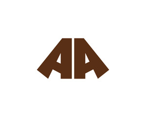 AA logo design vector template. AA