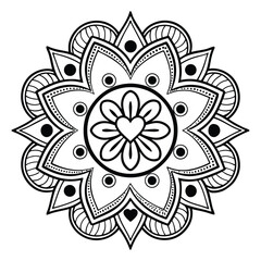 Mandala Pattern Stencil doodles sketch