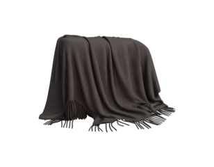 Neutral fabric blanket with realistic soft woven texture