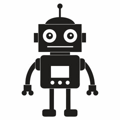 Fototapeta premium funny cartoon android