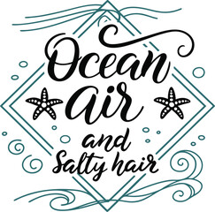 Obraz premium Ocean Air Salty Hair Design