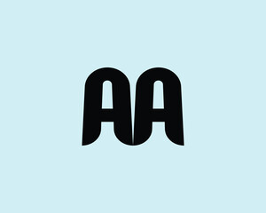 AA logo design vector template. AA