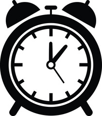 The Timeless Echo of Punctuality: A Classic Alarm Clock Illustration Capturing the Essence of Timekeeping vector