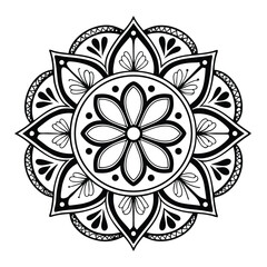 Mandala Pattern Stencil doodles sketch