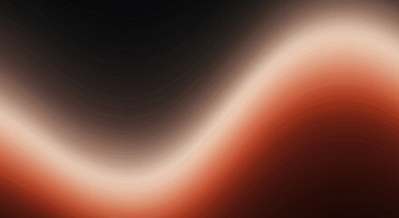 Dark to Red Gradient Abstract Background with Glowing Wavy Light Effect