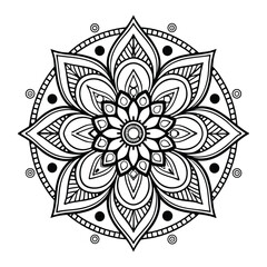 Mandala Pattern Stencil doodles sketch