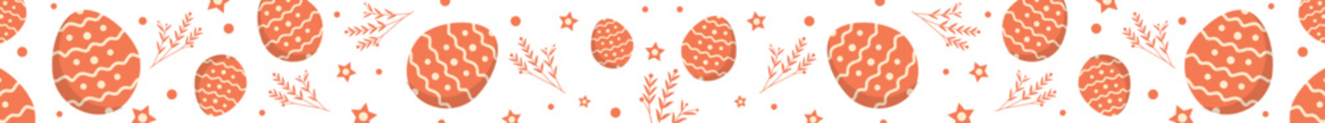 Easter Egg Seamless Pattern Decoration 