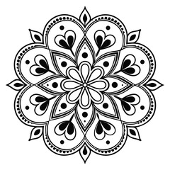 Mandala Pattern Stencil doodles sketch