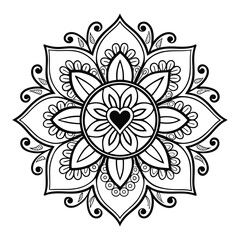 Mandala Pattern Stencil doodles sketch