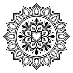 Mandala Pattern Stencil doodles sketch