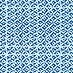 seamless pattern with blue flowers
