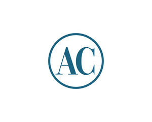 AC Logo design vector template. AC