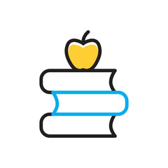 Multi color icon for education