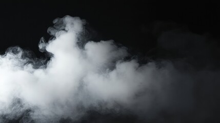Fototapeta premium An image of smoke on a dark background.