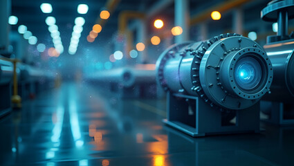 Assessing gas leak precautions in industrial facilities with integrated sensor technology emergency protocols proactive maintenance and safety communication systems to avert hazards in  Photo Stock  C