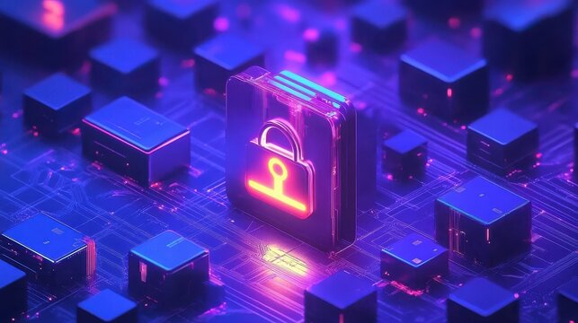 secure local networks communicate data centers protected internet connections online cybersecurity protection data illustration