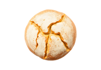 Fresh Bread Loaf Isolated on Transparent Background. Generative Ai.