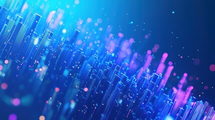 Blue Financial Data Chart Abstract Wallpaper for Bank Branch illustration