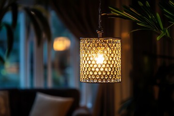 Beautiful luxury light lamp decor glowing