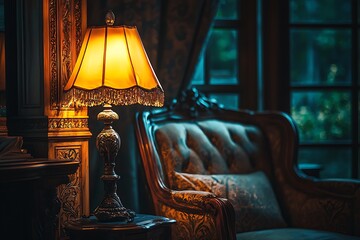 Beautiful luxury light lamp decor glowing